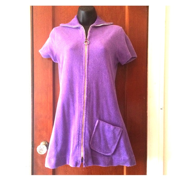 🔹2 for $85🔹Vintage 1960’s terry cloth mini dress - Picture 1 of 4